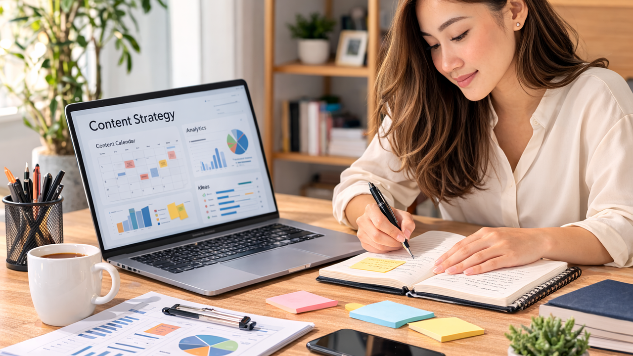 Dashboard de marketing digital e analytics — métricas de SEO e GEO em 2026