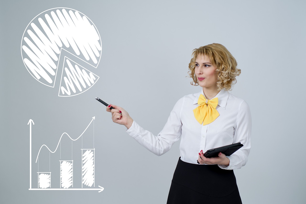 Gráfico de crescimento e métricas — growth marketing e SEO orgânico