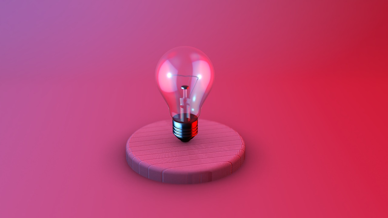 Lâmpada e conceito de ideia conectada — planejamento estratégico de cluster de conteúdo