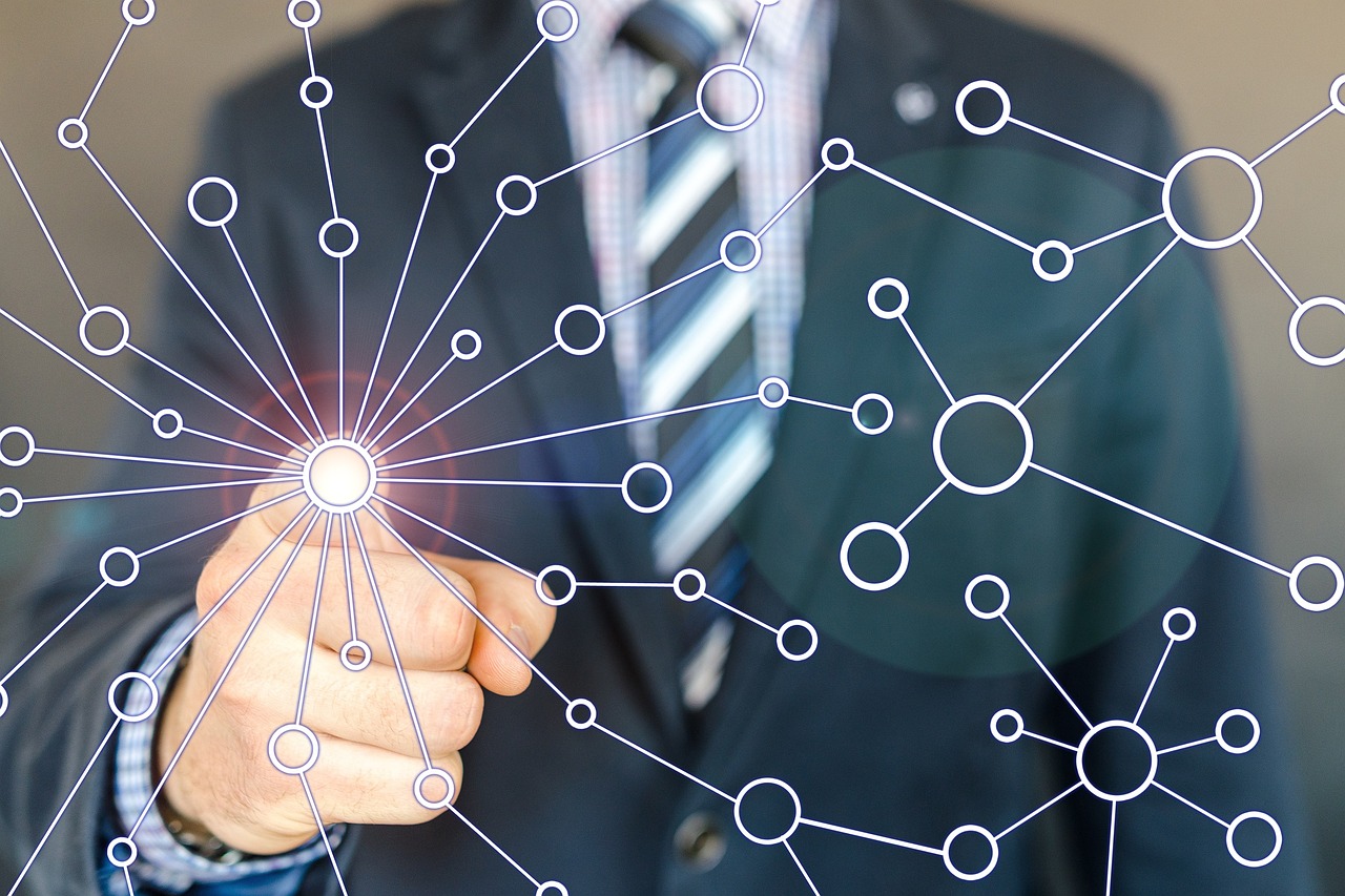 Rede de conexões e nós digitais — PageRank e algoritmo de links do Google